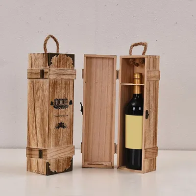 Single Bottle Wood Wine Box Single Bottle Wood Wine Box