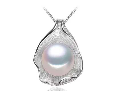 Single Pearl Necklace Shell Design Single Pearl Necklace Shell Design