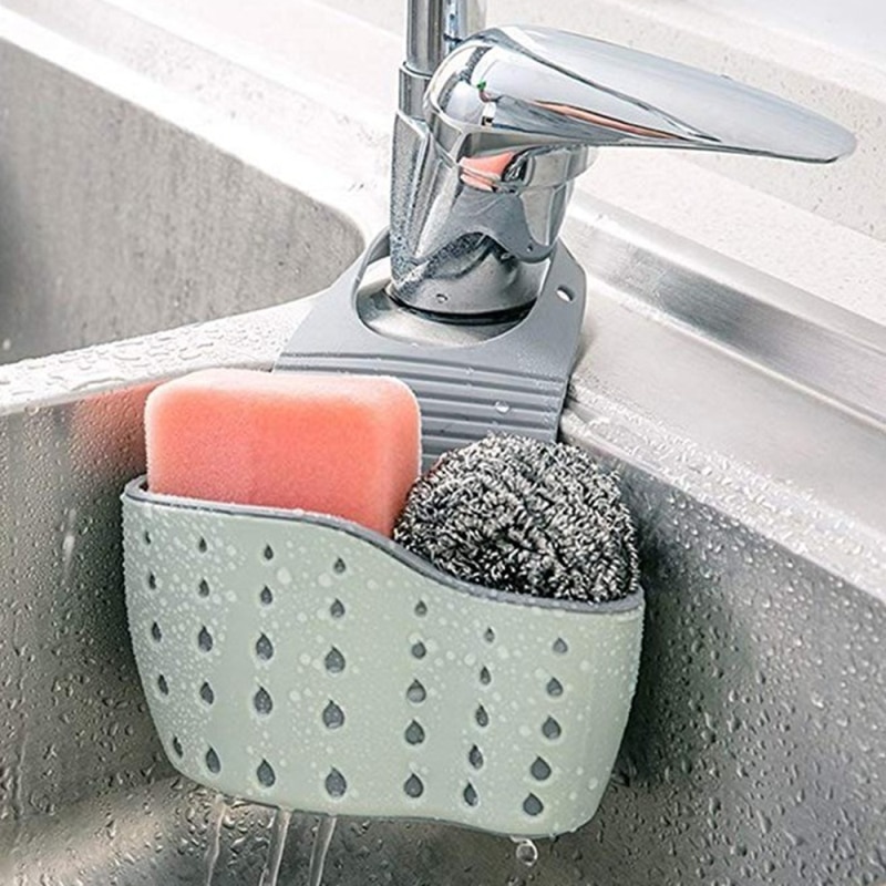 Sink Brush Holder with Drain Holes