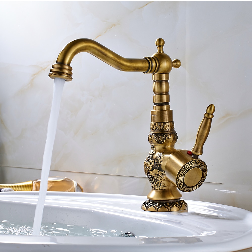 Sink Tap Antique Brass Faucet Sink Tap Antique Brass Faucet