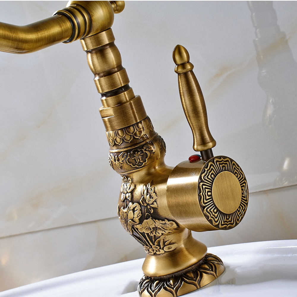 Sink Tap Antique Brass Faucet Sink Tap Antique Brass Faucet