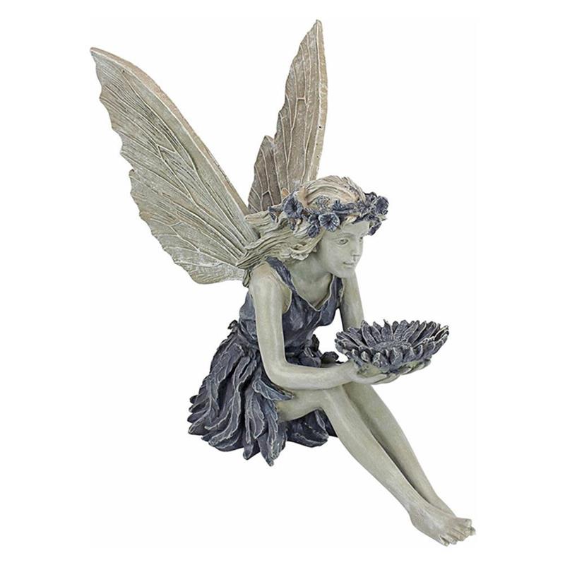 Sitting Garden Fairy Figurine Sitting Garden Fairy Figurine