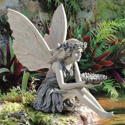 Sitting Garden Fairy Statue