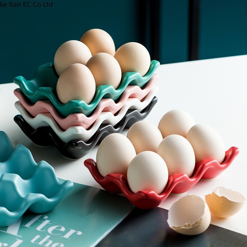 Six Grid Ceramic Egg Carton Six Grid Ceramic Egg Carton