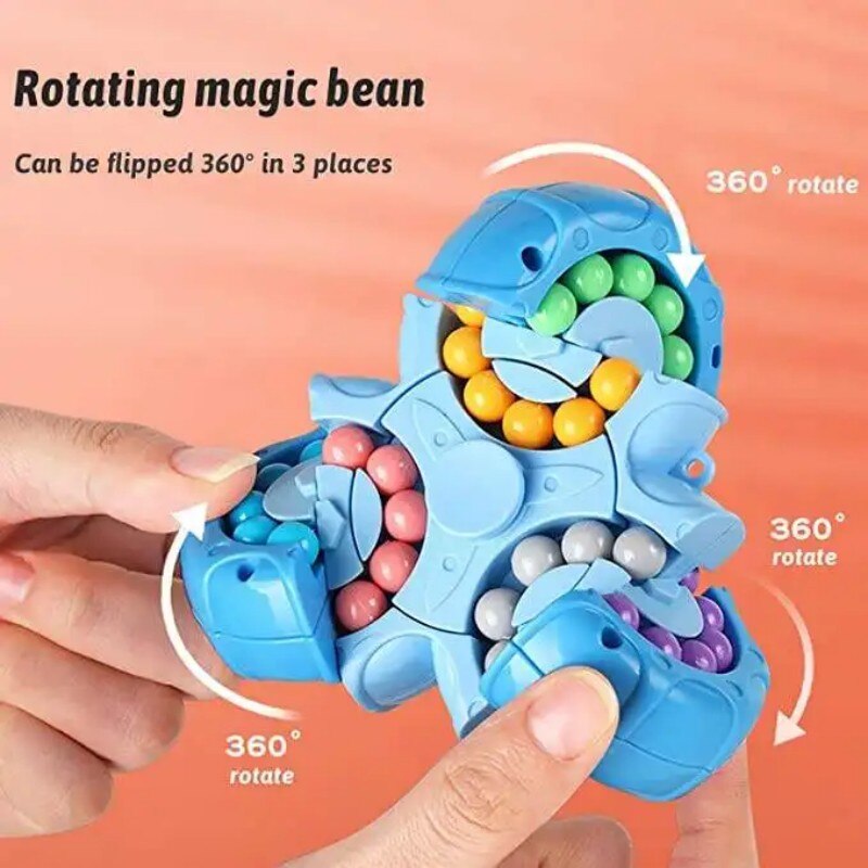 Six Side Rotating Triangle Gyro Fidget Spinner Magic Bean Magic Game Fingertip Decompression Toy Antistress Fidget Toys Six Side Rotating Triangle Gyro Fidget Spinner Magic Bean Magic Game Fingertip Decompression Toy Antistress Fidget Toys