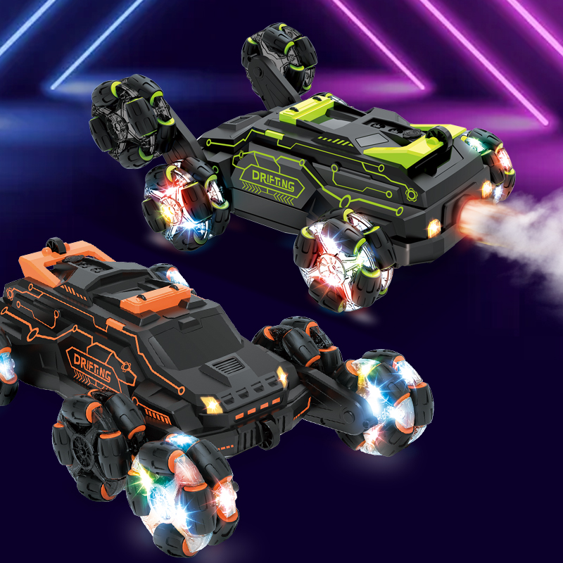 Six Wheel Spray RC Stunt Car 4WD Swing Arm Drift Vehicle Gesture Induction Deformation Remote Control Car with Light Six Wheel Spray RC Stunt Car 4WD Swing Arm Drift Vehicle Gesture Induction Deformation Remote Control Car with Light