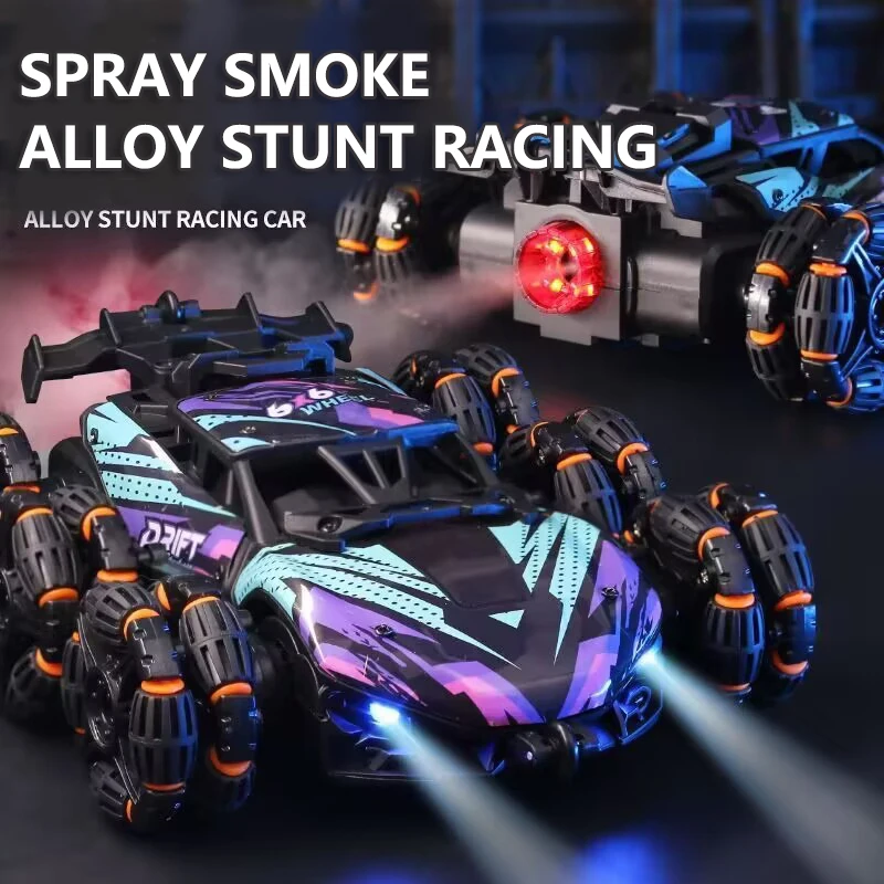 Six Wheels RC Car Toy Spray Twisting Stunt Drift Car Remote Controlled Cars RC Toys for Children Adults Remote