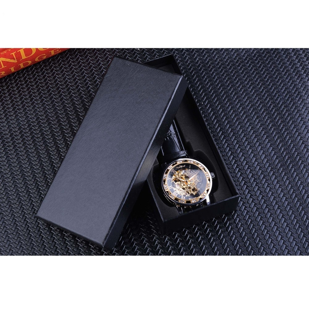 Skeleton Watch Rhinestone Timepiece Skeleton Watch Rhinestone Timepiece