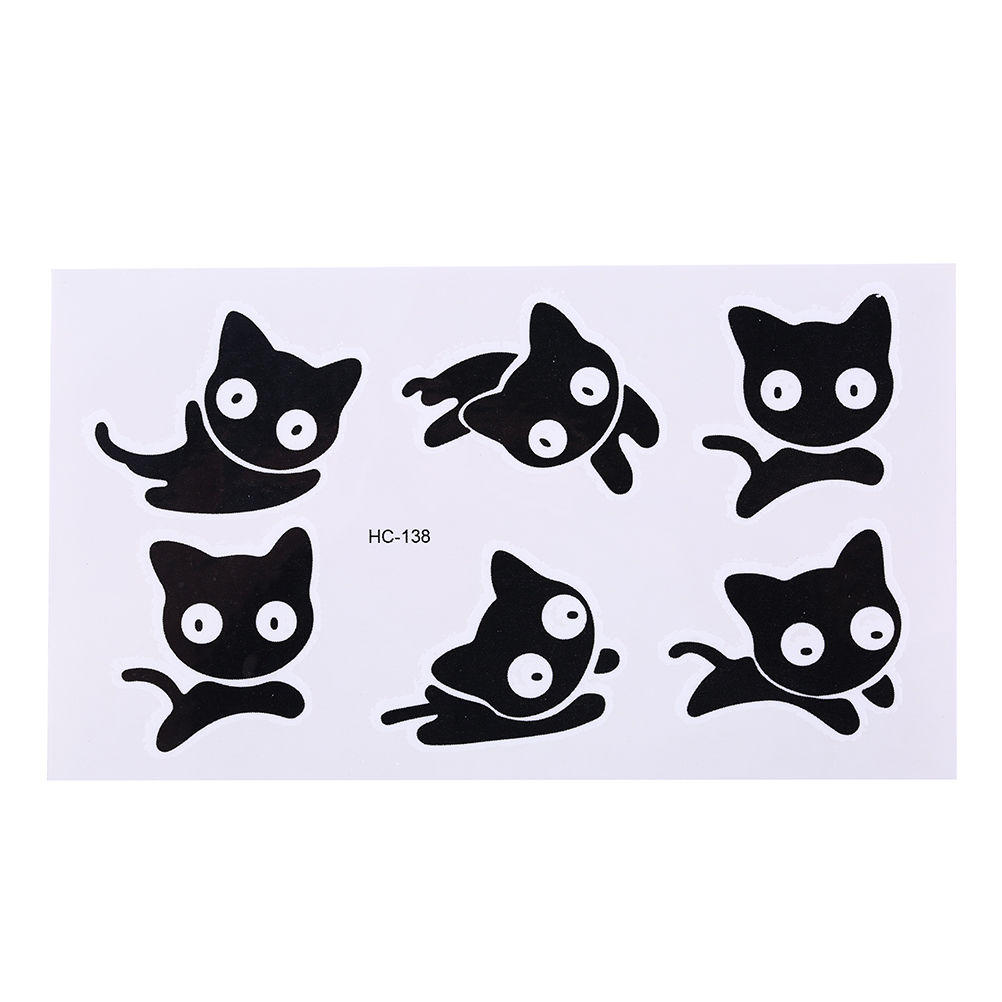 Skin Friendly Black Cat Temporary Tattoos Skin Friendly Black Cat Temporary Tattoos