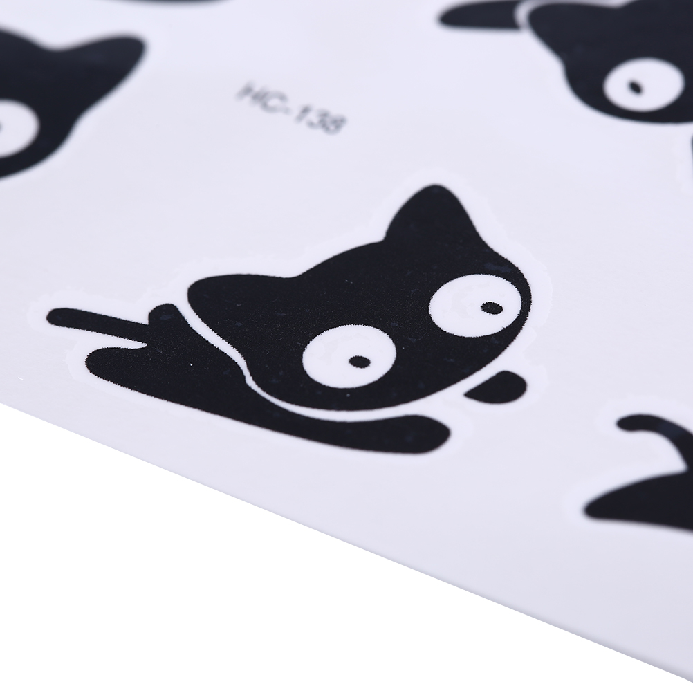 Skin Friendly Black Cat Temporary Tattoos Skin Friendly Black Cat Temporary Tattoos