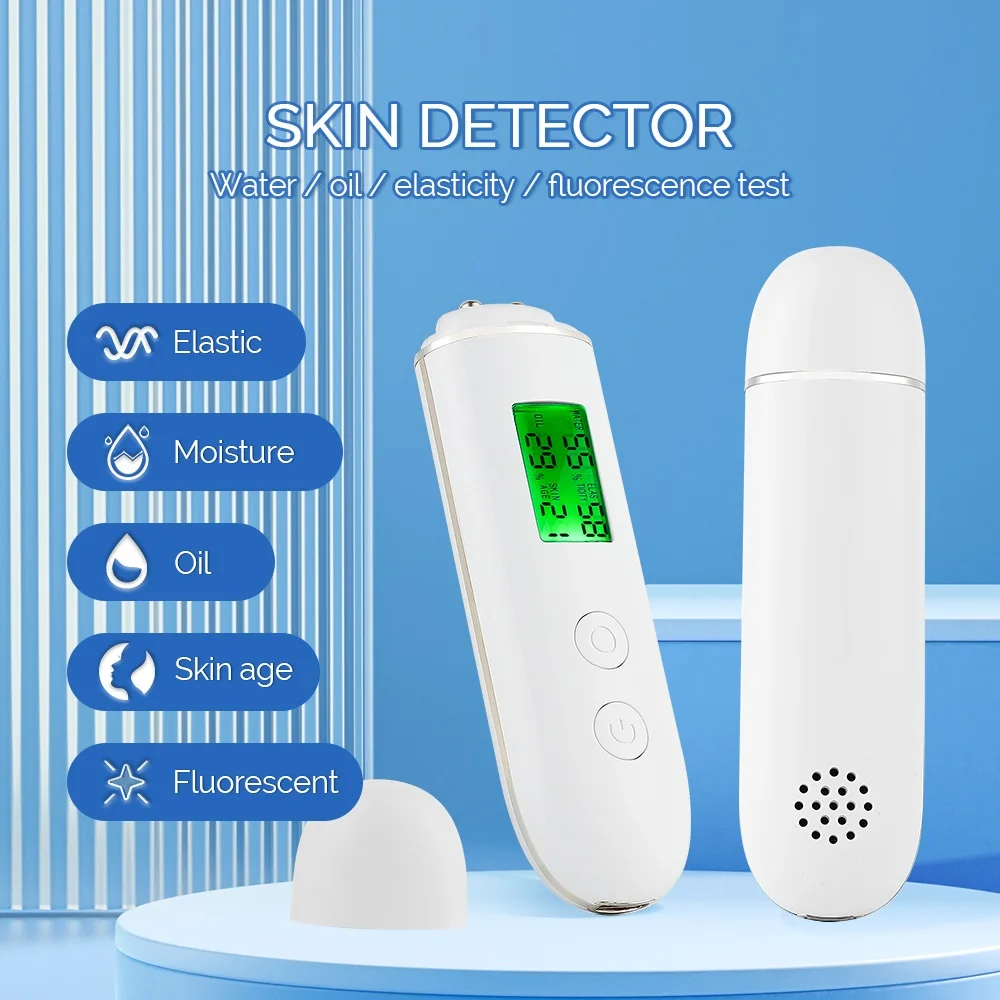 Skin Tester Face Skin Moisture Oil Content Skin Analyzer Skin Water Cheek Elastic Skin Age Test Meter Fluorescent Agent Skin Tester Face Skin Moisture Oil Content Skin Analyzer Skin Water Cheek Elastic Skin Age Test Meter Fluorescent Agent