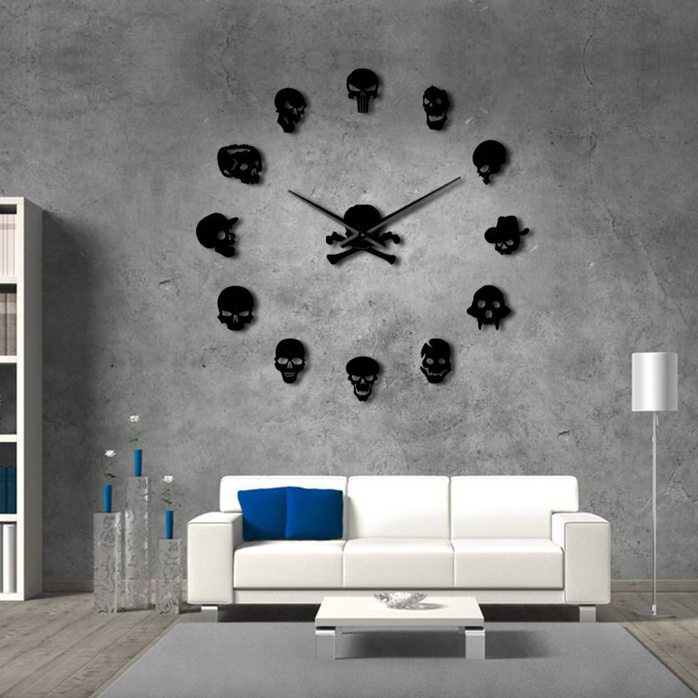 Skull Clock Boardless and Frameless Skull Clock Boardless and Frameless