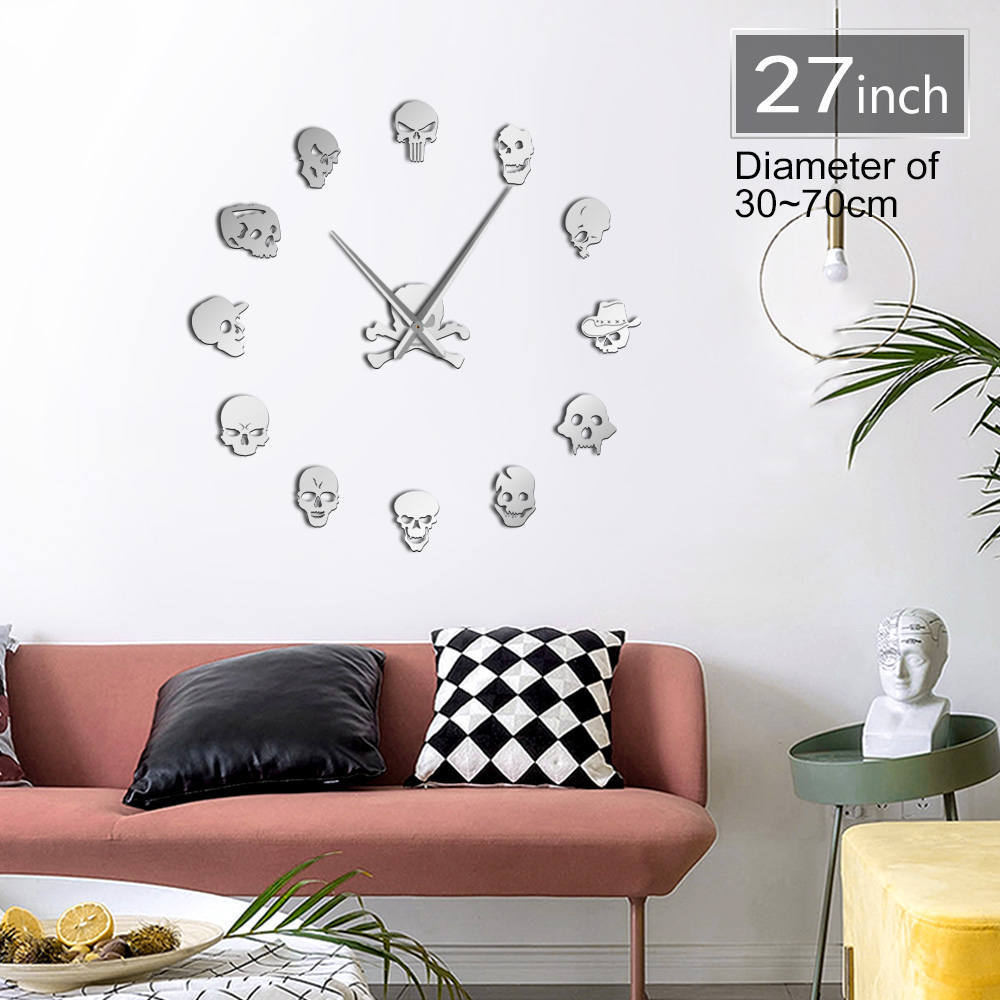 Skull Clock Boardless and Frameless Skull Clock Boardless and Frameless