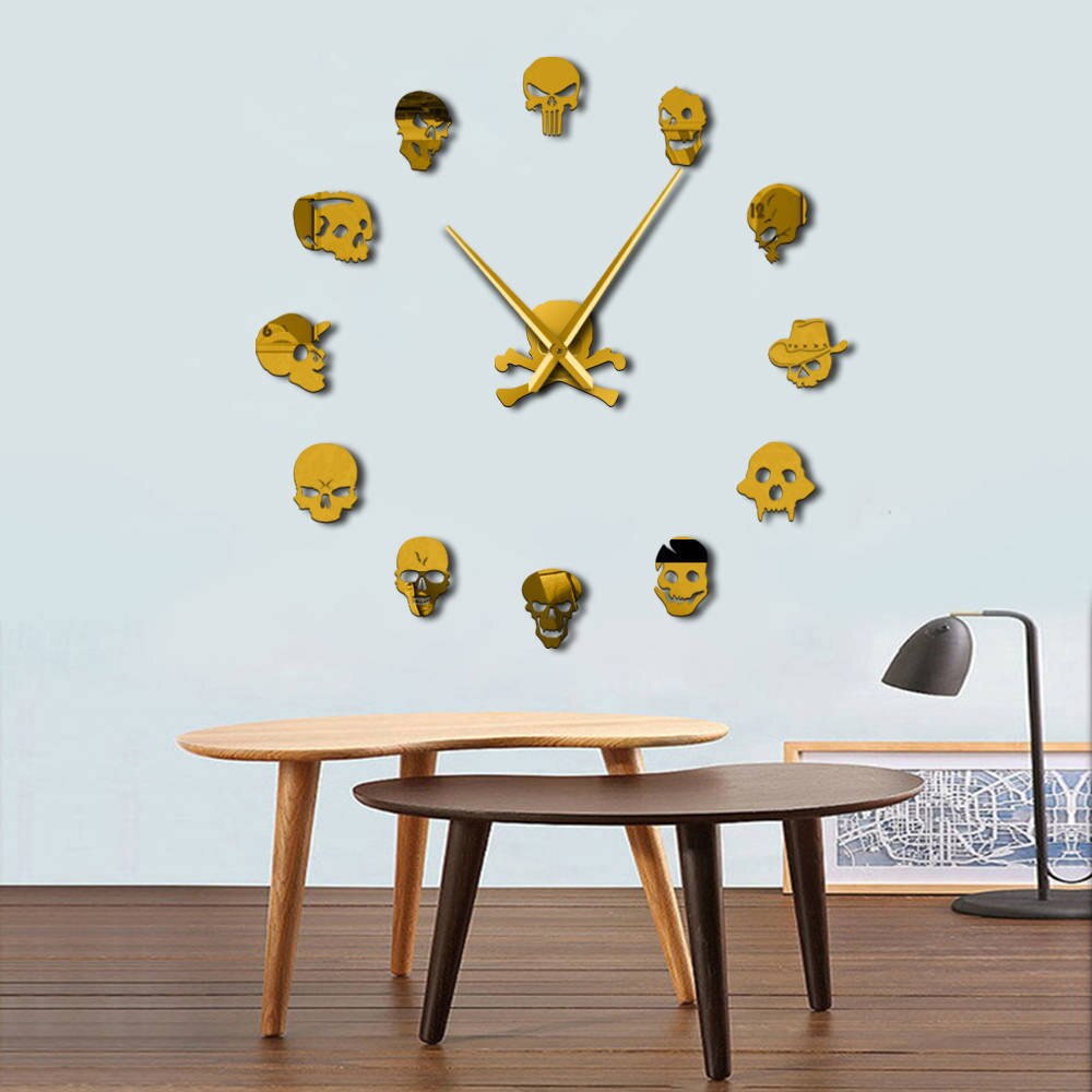 Skull Clock Boardless and Frameless Skull Clock Boardless and Frameless