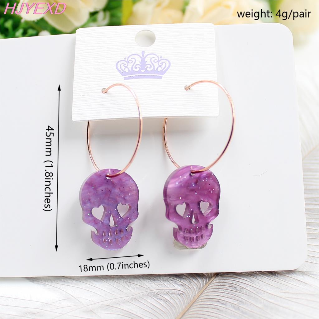 Skull Earrings Fashionable Glittering Jewelry
