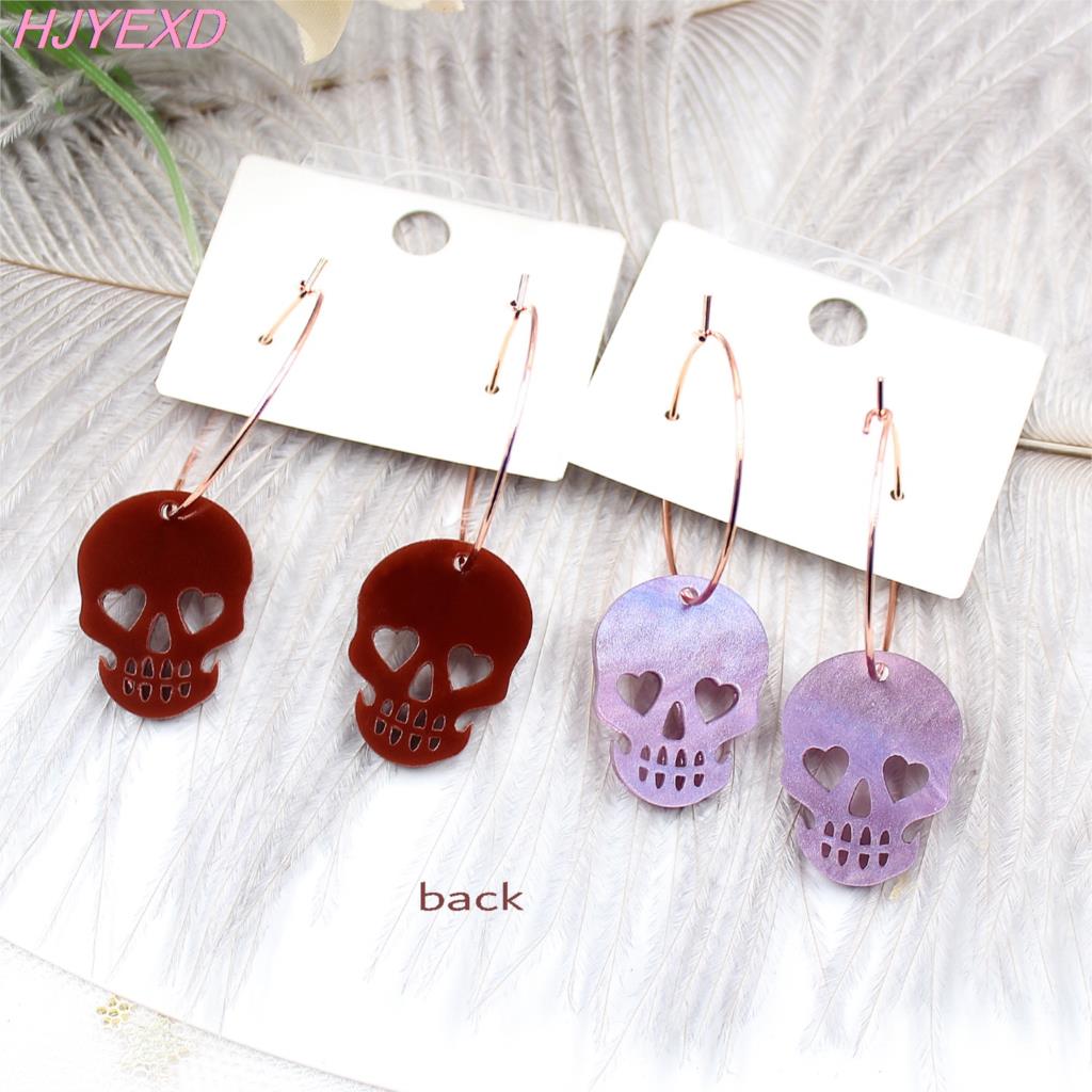 Skull Earrings Fashionable Glittering Jewelry