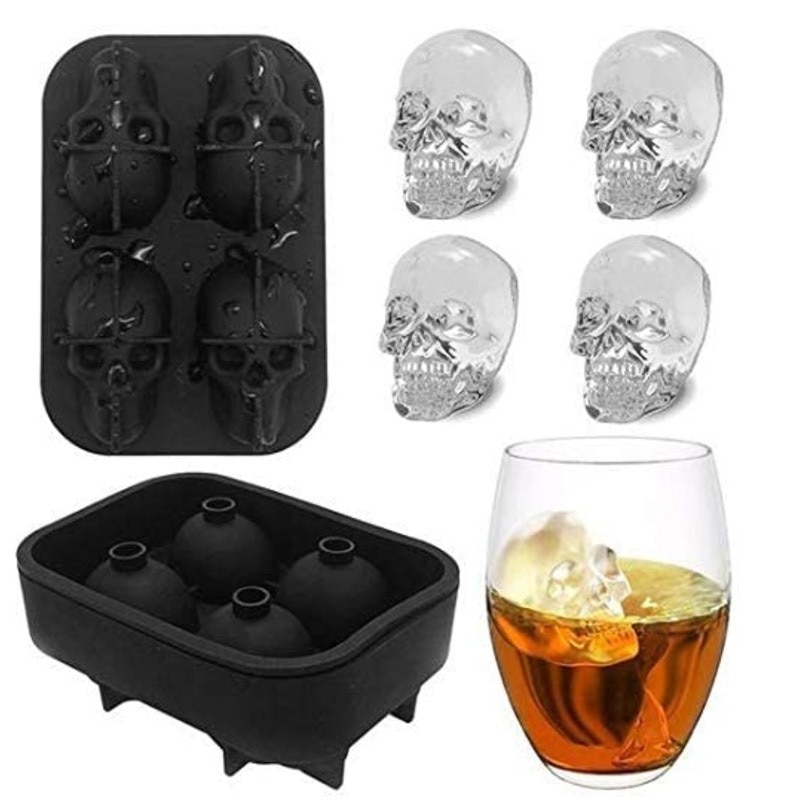 Skull Ice Mold Silicone Shaper Skull Ice Mold Silicone Shaper