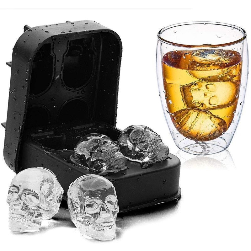 Skull Ice Mold Silicone Shaper Skull Ice Mold Silicone Shaper