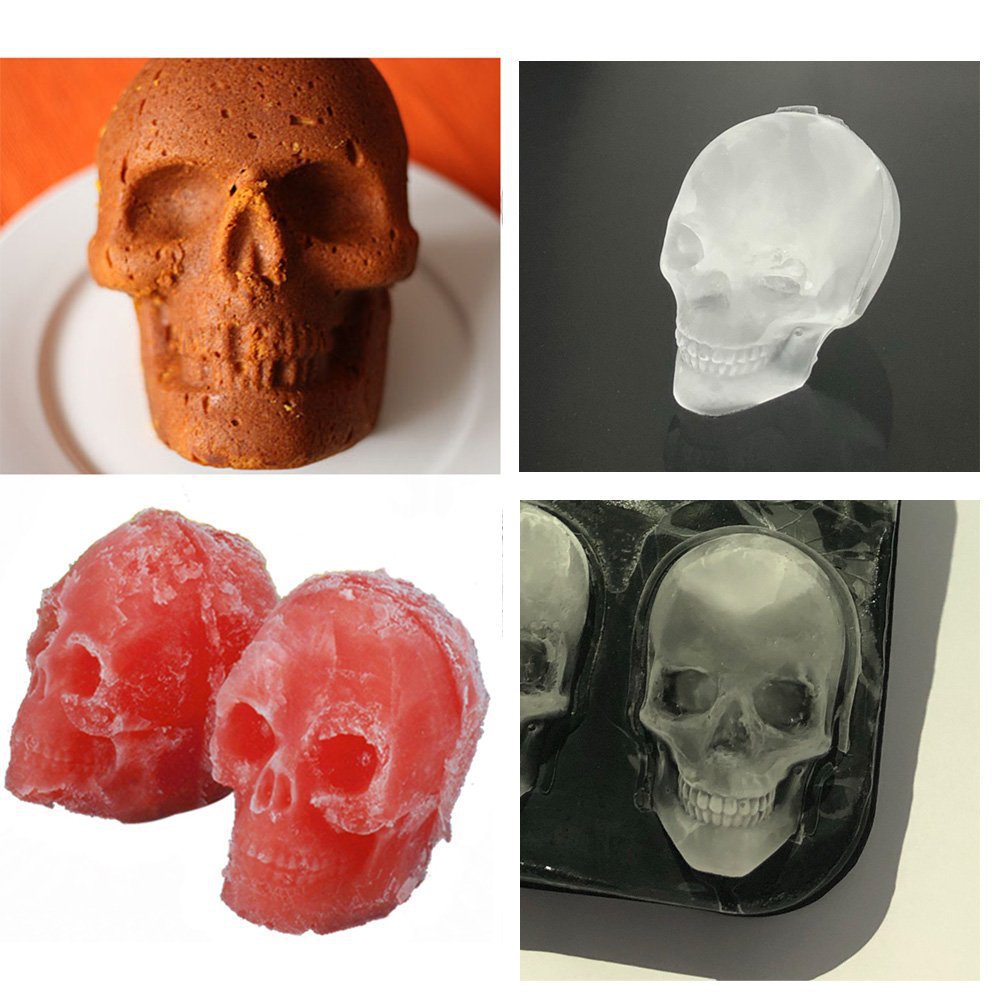 Skull Ice Mold Silicone Shaper Skull Ice Mold Silicone Shaper