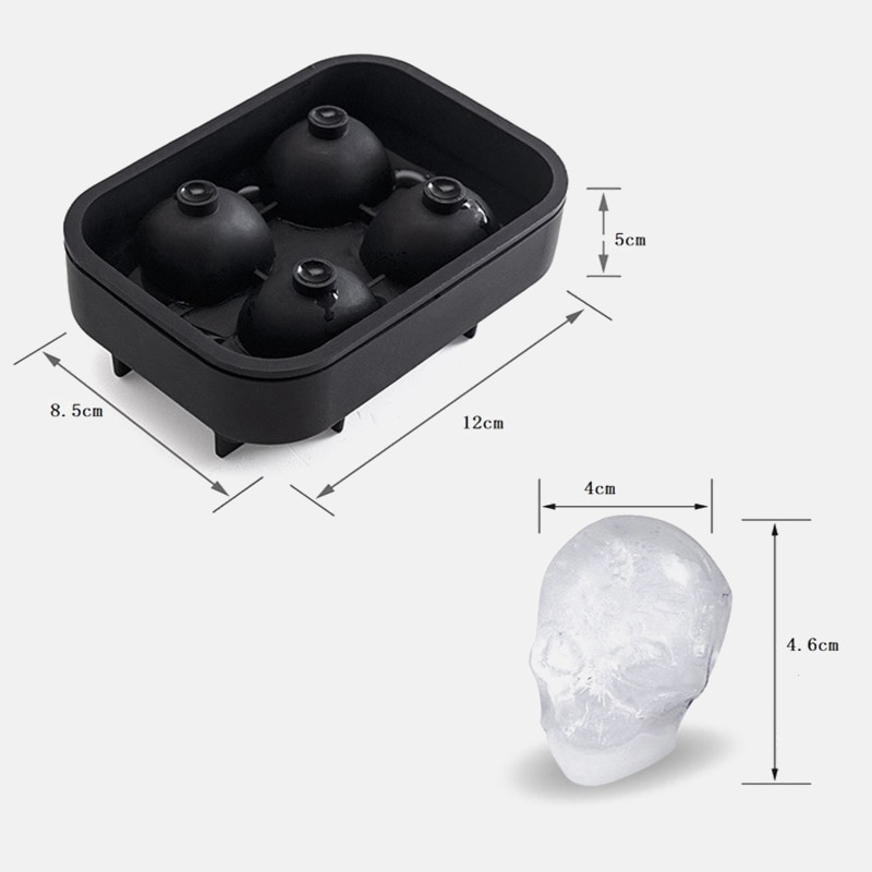 Skull Ice Tray 3D Silicone Mold Skull Ice Tray 3D Silicone Mold