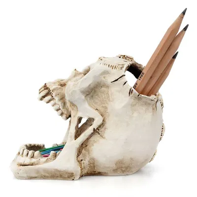 Skull Pen Holder Creative Pencil Organizer Skull Pen Holder Creative Pencil Organizer