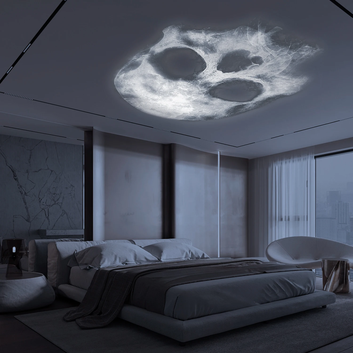 Skull Projection Lamp, USB Lighting Night Light Skull Projection Lamp, USB Lighting Night Light