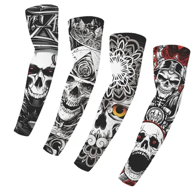 Skull Tattoo Sleeves UV Arm Protection (2 pcs) Skull Tattoo Sleeves UV Arm Protection (2 pcs)