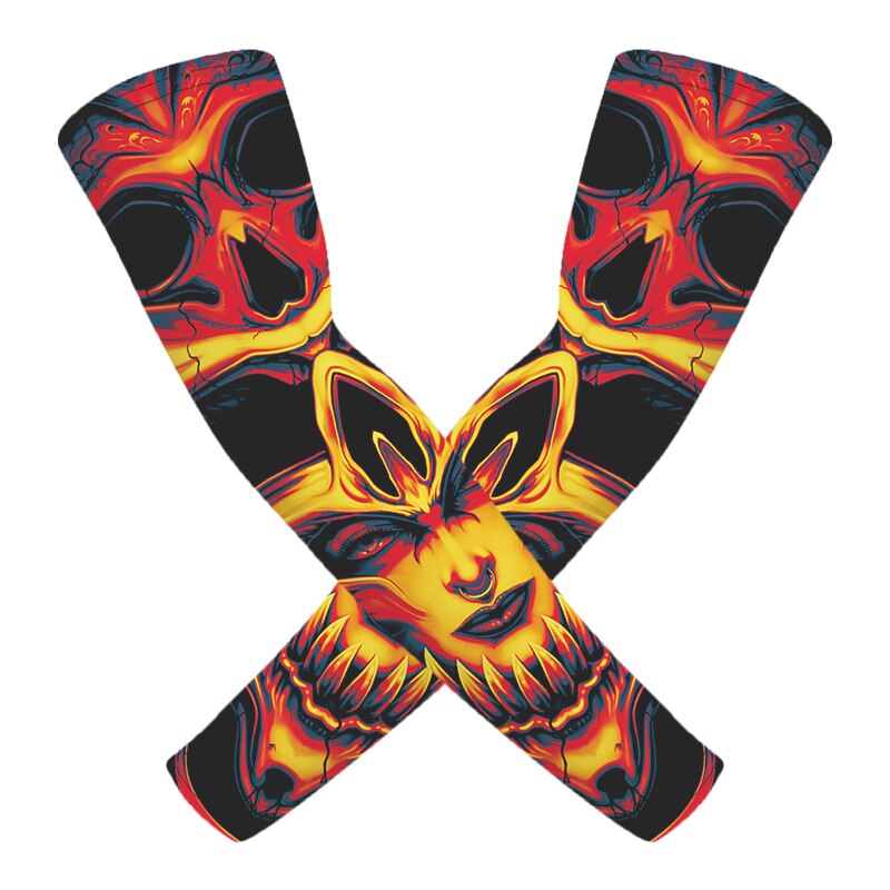 Skull Tattoo Sleeves UV Arm Protection (2 pcs) Skull Tattoo Sleeves UV Arm Protection (2 pcs)