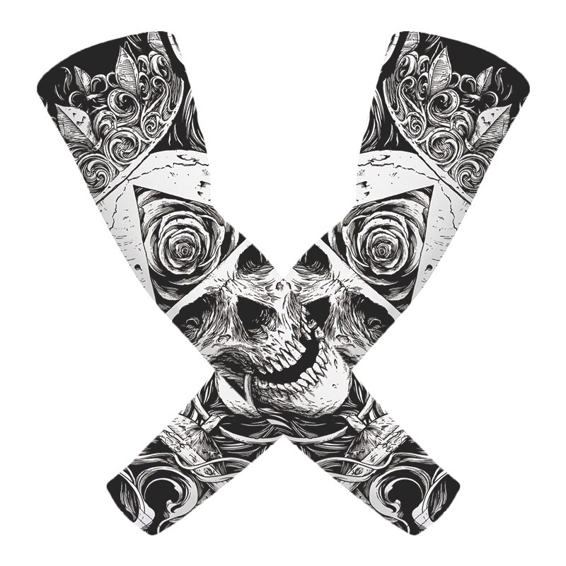 Skull Tattoo Sleeves UV Arm Protection (2 pcs) Skull Tattoo Sleeves UV Arm Protection (2 pcs)