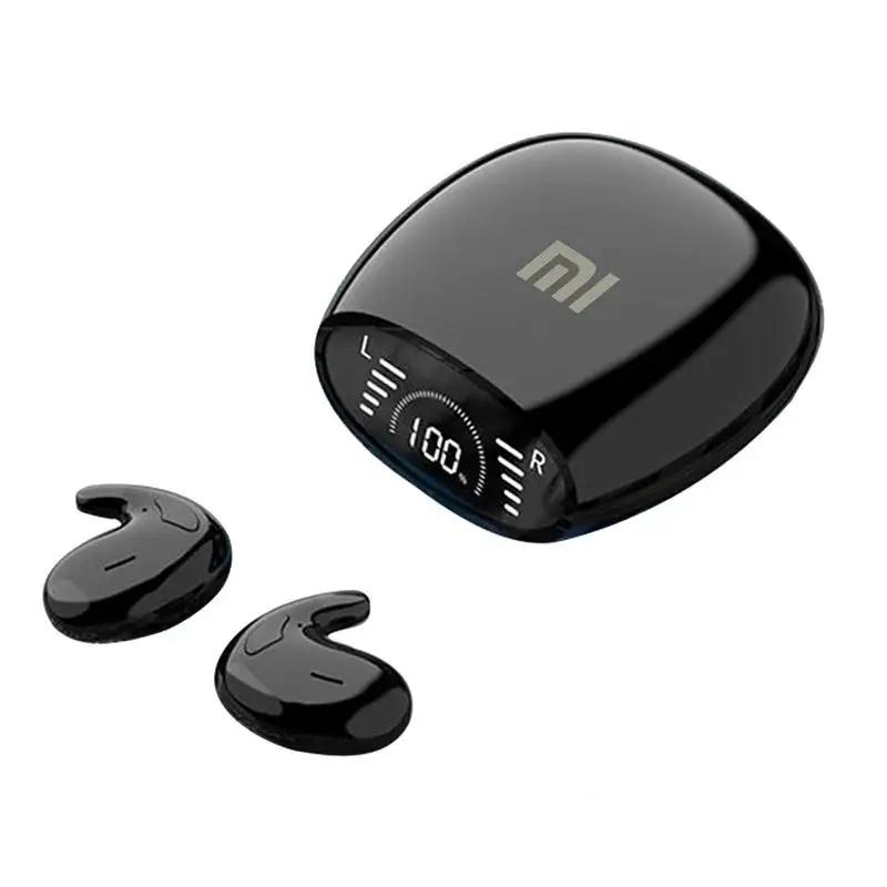 Sleep Invisible Earbuds Bluetooth 5.3 Tiny Headphones Sports Stereo Earphone Hidden Noise Cancelling Wireless Headsets