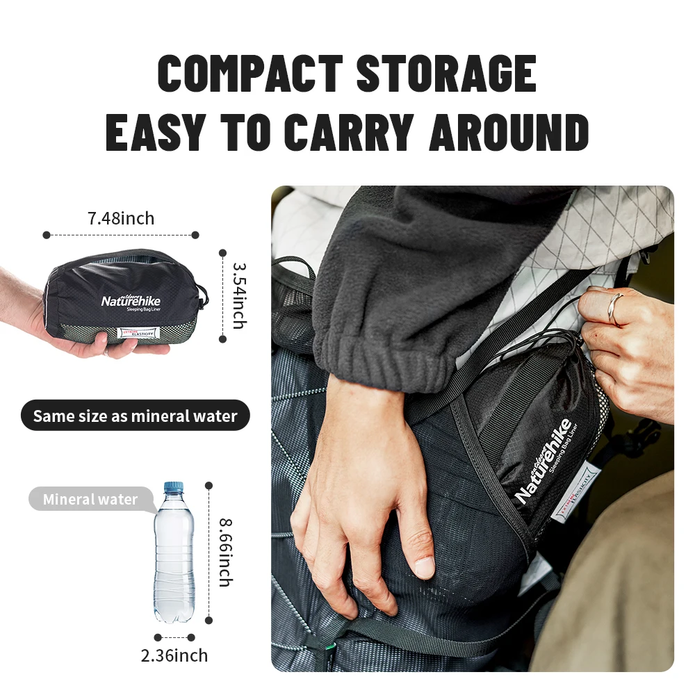 Sleeping Bag Liner Ultralight High Elastic Sleeping Bag Liner Outdoor Camping Travel Hotel Sleeping Bag Liner