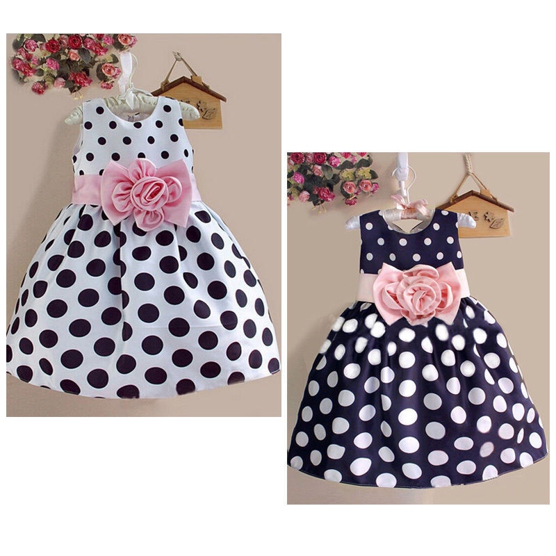 Sleeveless Kids Polka Dot Dress Sleeveless Kids Polka Dot Dress