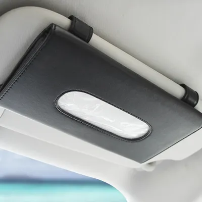 Slim Leather Visor Tissue Holder Slim Leather Visor Tissue Holder