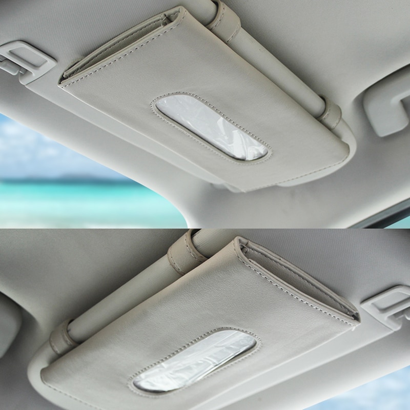 Slim Leather Visor Tissue Holder Slim Leather Visor Tissue Holder