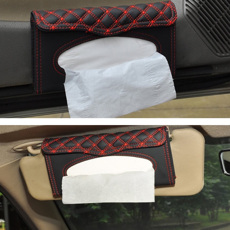 Slim Leather Visor Tissue Holder Slim Leather Visor Tissue Holder