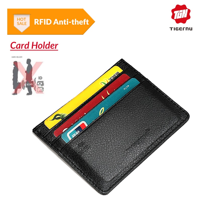 Slim RFID Leather Card Holder Slim RFID Leather Card Holder
