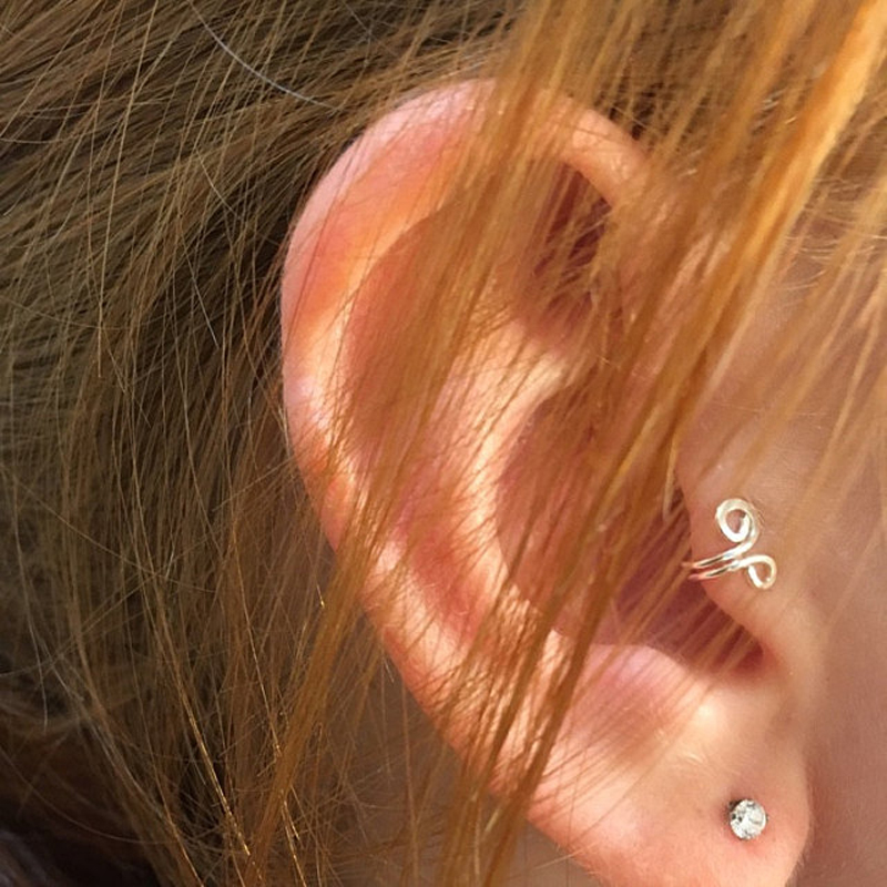 Slimming Earrings Healthcare Weight Loss Non Piercing Clip Earrings Slimming Healthy Stimulating Acupoints Gallstone