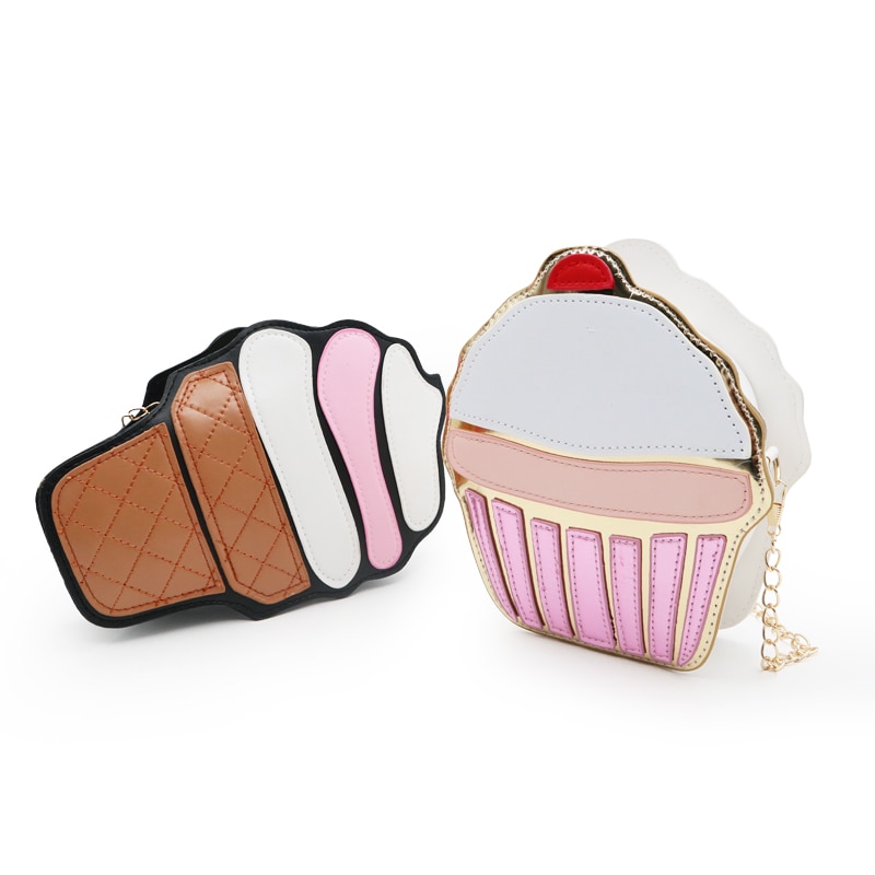 Sling Bag for Kids Cupcake Ice Cream Design Sling Bag for Kids Cupcake Ice Cream Design