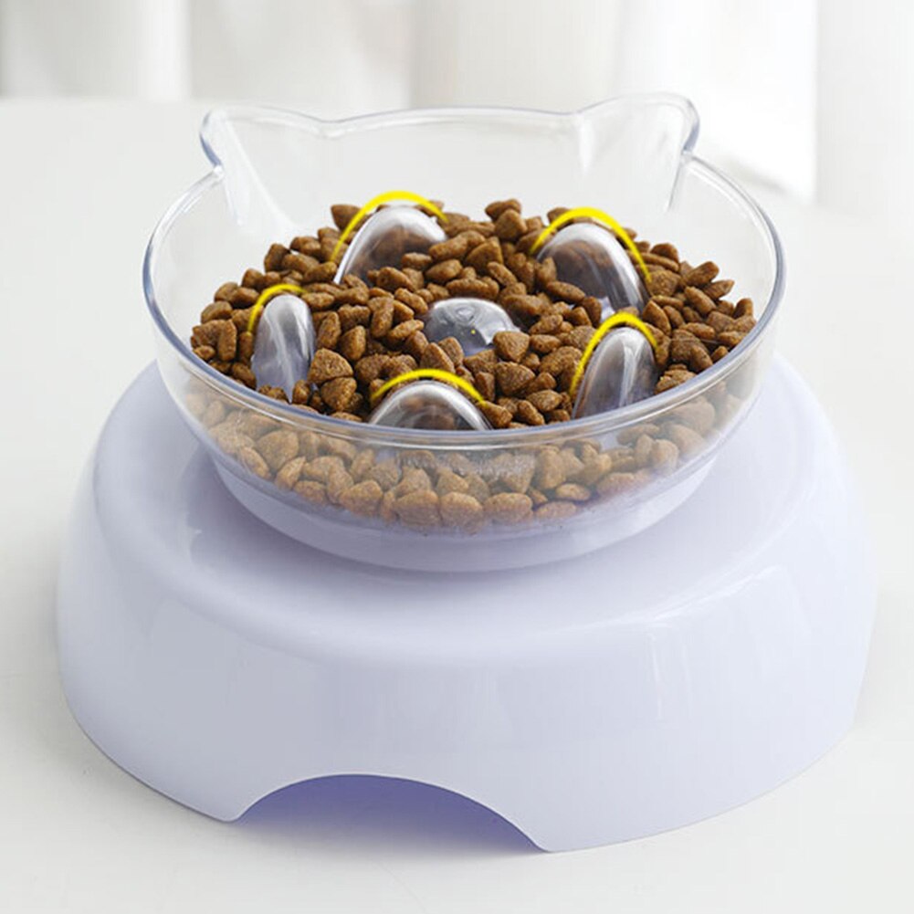 Slow Feeder 15° Raised Cat Food Bowl