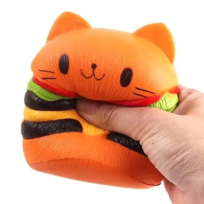 Slow Rising Squeeze Toy Cat Burger Squishy Slow Rising Squeeze Toy Cat Burger Squishy