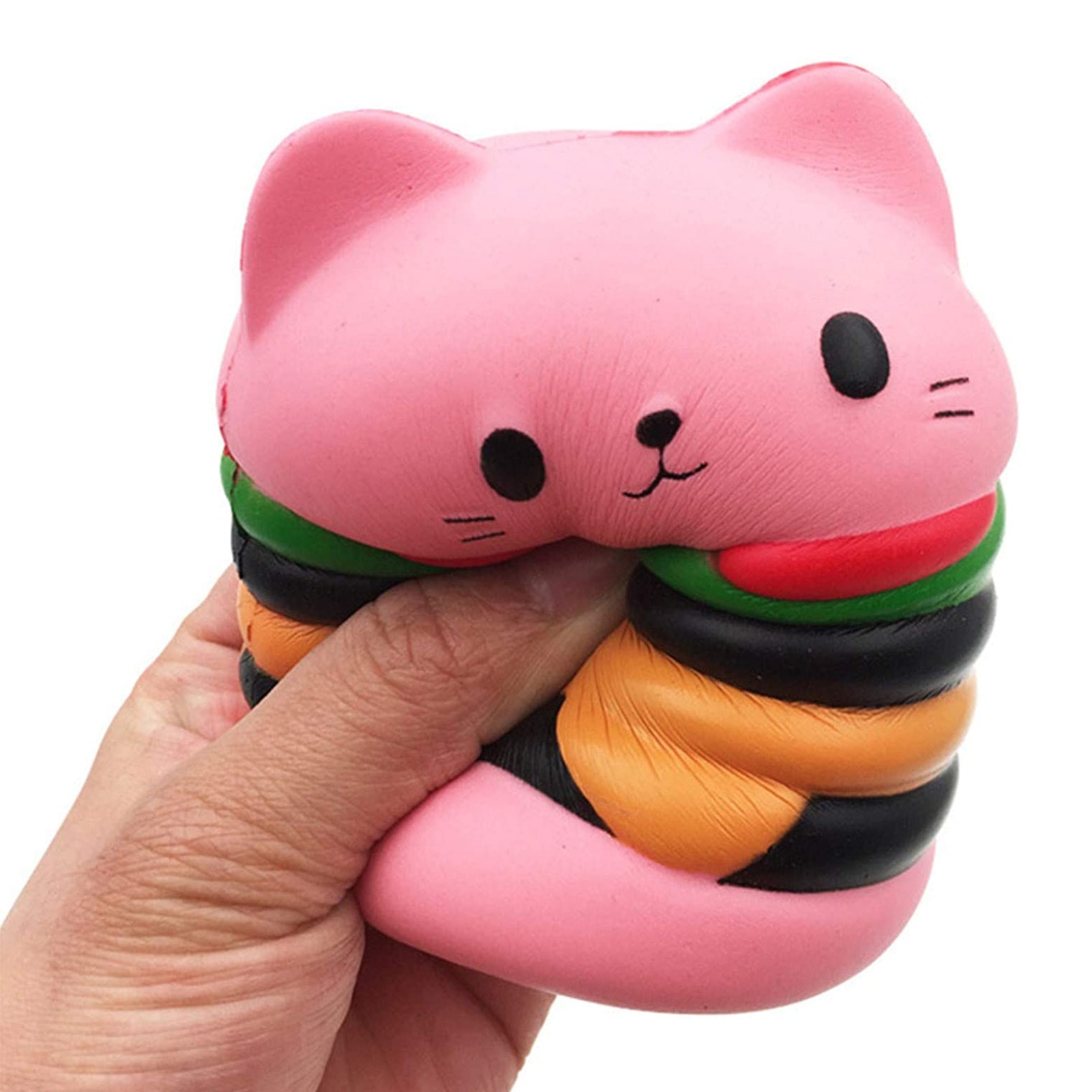 Slow Rising Squeeze Toy Cat Burger Squishy Slow Rising Squeeze Toy Cat Burger Squishy