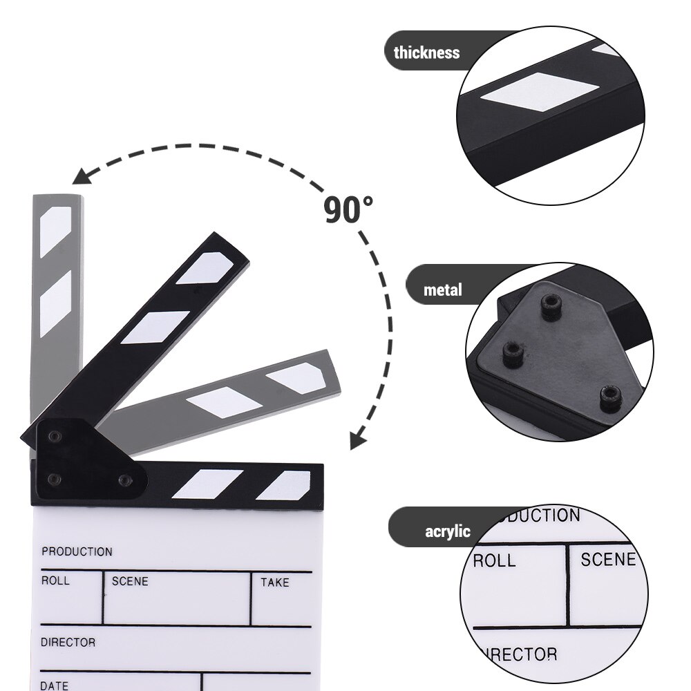 Small Acrylic Director's Clapboard Small Acrylic Director's Clapboard
