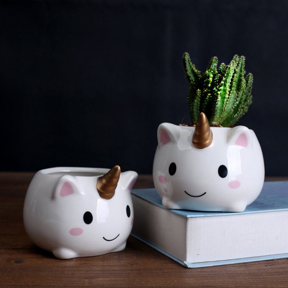 Small Ceramic Pot Cute Unicorn Pot Small Ceramic Pot Cute Unicorn Pot