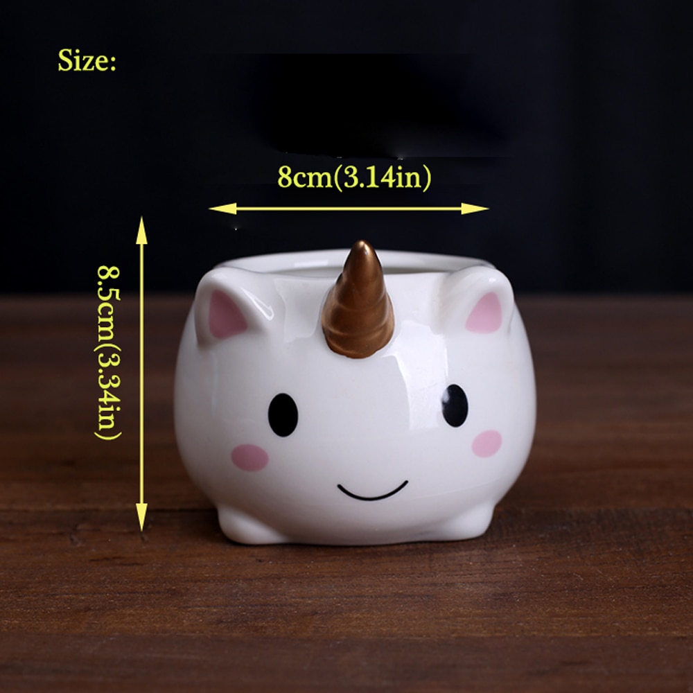 Small Ceramic Pot Cute Unicorn Pot Small Ceramic Pot Cute Unicorn Pot