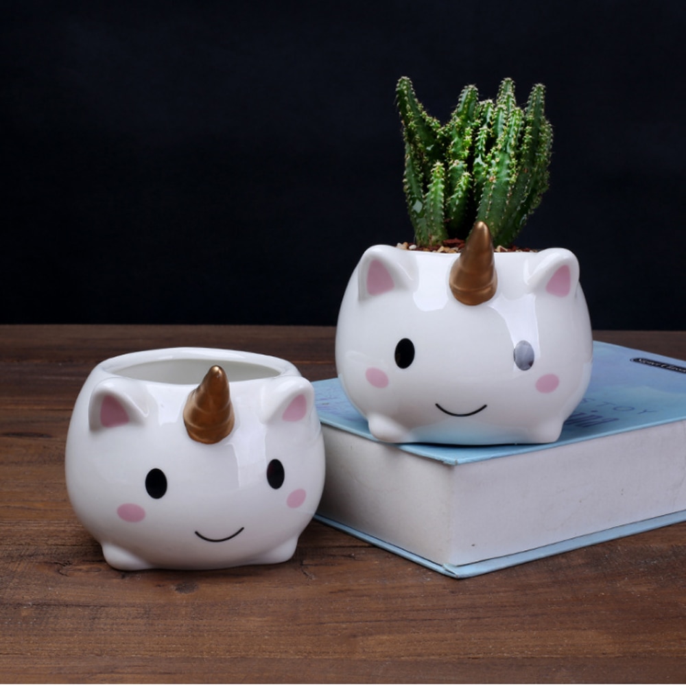 Small Ceramic Pot Cute Unicorn Pot Small Ceramic Pot Cute Unicorn Pot