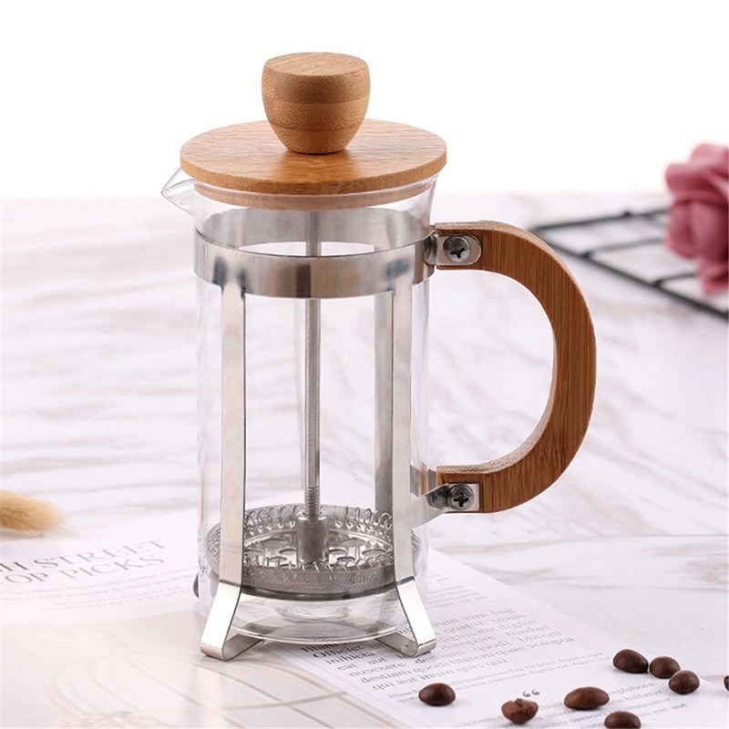 Small French Press with Bamboo Cover Small French Press with Bamboo Cover