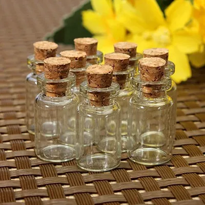 Small Glass Bottles Cork Lock (10 pieces) Small Glass Bottles Cork Lock (10 pieces)