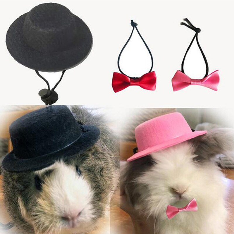 Small Hamster Hat and Bowtie