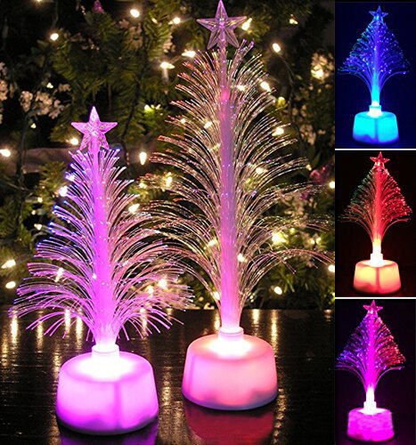 Small LED Christmas Tree Fiber Optic Decor Small LED Christmas Tree Fiber Optic Decor