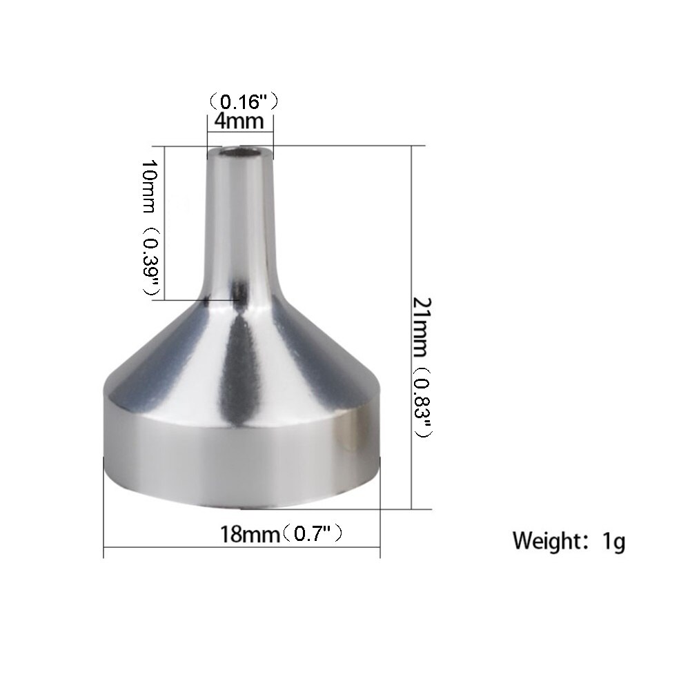 Small Metal Funnels (5 pcs)